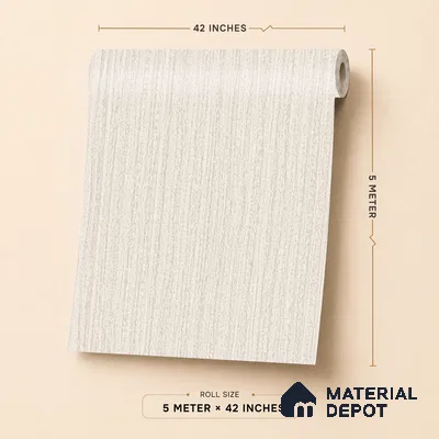 6854-2 | 5 Meter x 42 Inches Fabric Look Wallpaper - 57.41 Sq. Ft.