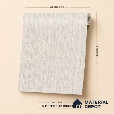 6854-3 | 5 Meter x 42 Inches Fabric Look Wallpaper - 57.41 Sq. Ft.