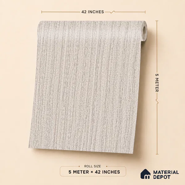 6854-4 | 5 Meter x 42 Inches Fabric Look Wallpaper - 57.41 Sq. Ft.