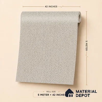6833-3 | 5 Meter x 42 Inches Fabric Look Wallpaper - 57.41 Sq. Ft.