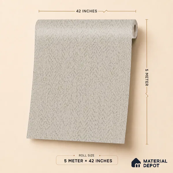 6833-3 | 5 Meter x 42 Inches Fabric Look Wallpaper - 57.41 Sq. Ft.