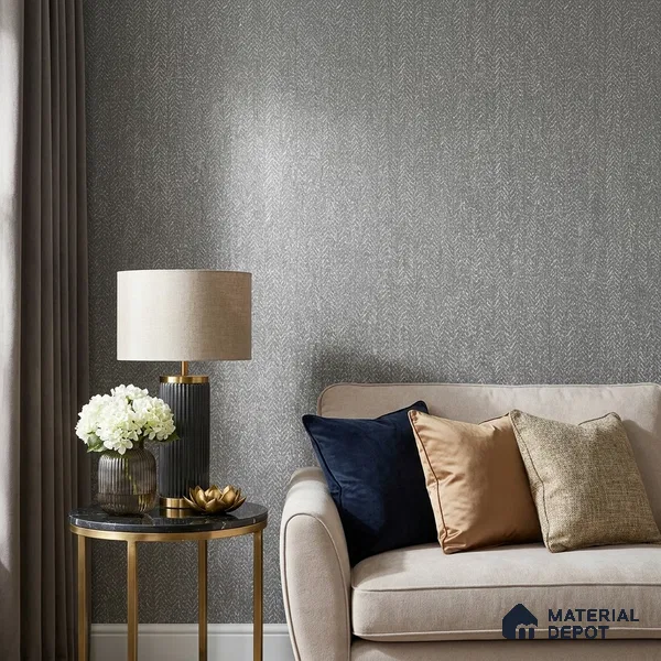 6833-6 | 5 Meter x 42 Inches Fabric Look Wallpaper - 57.41 Sq. Ft.