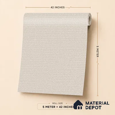 6832-3 | 5 Meter x 42 Inches Fabric Look Wallpaper - 57.41 Sq. Ft.