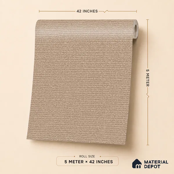 6832-5 | 5 Meter x 42 Inches Fabric Look Wallpaper - 57.41 Sq. Ft.