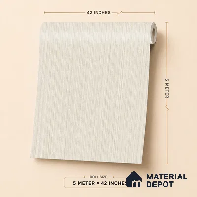 6835-5 | 5 Meter x 42 Inches Fabric Look Wallpaper - 57.41 Sq. Ft.