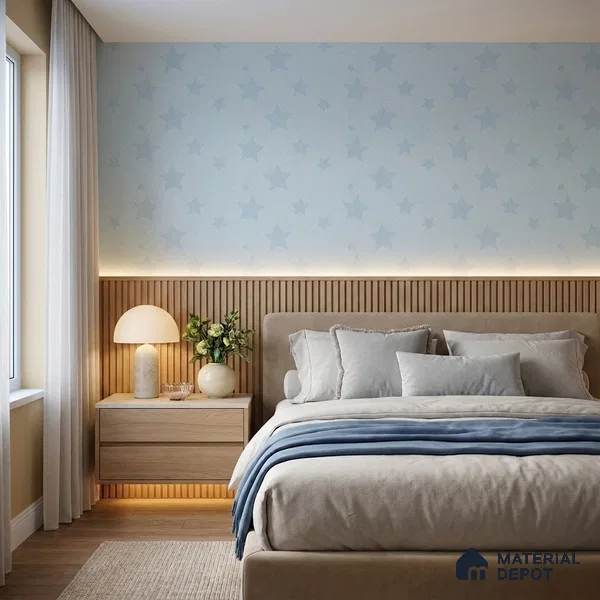 6866-2 | 5 Meter x 42 Inches Fabric Look Wallpaper - 57.41 Sq. Ft.