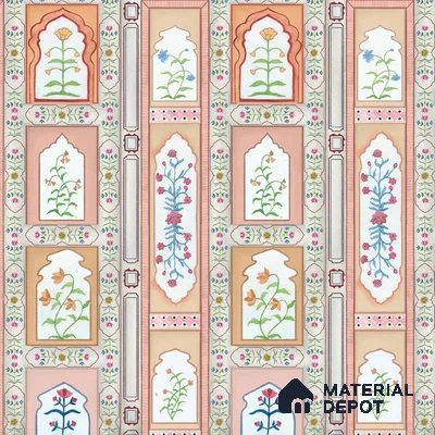 Mandan Symphony of Flowers on Canvas Wallpaper