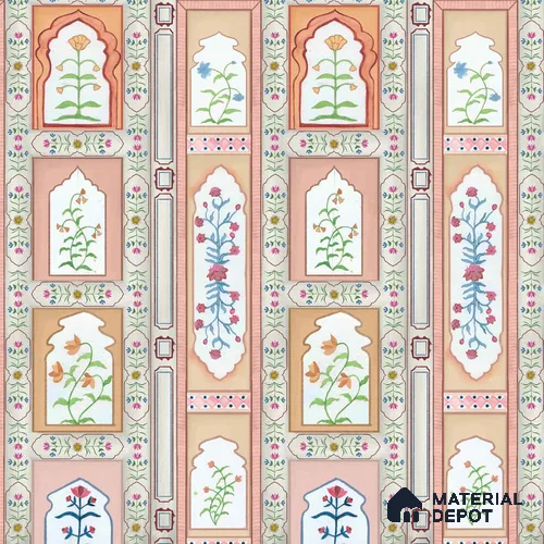 Mandan Symphony of Flowers on Canvas Wallpaper