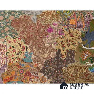 Rang Rali, Indian Sandstone Wallpaper | Customised Size Wallpaper