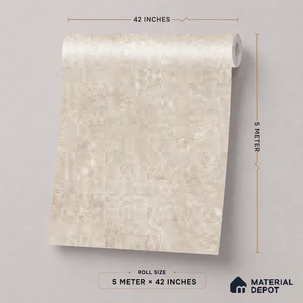 52523-5 | 5 Meter x 42 Inches Stone Look Wallpaper - 57.41 Sq. Ft.