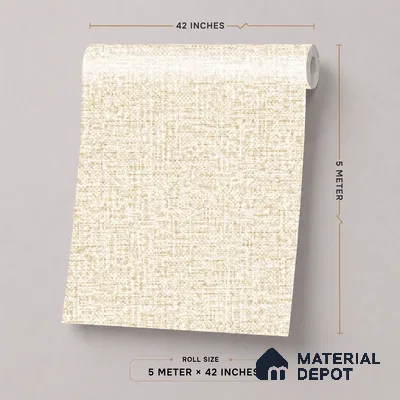 52520-1 | 5 Meter x 42 Inches Fabric Look Wallpaper - 57.41 Sq. Ft.