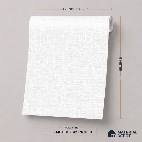 52520-2 | 5 Meter x 42 Inches Fabric Look Wallpaper - 57.41 Sq. Ft.