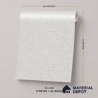 52520-3 | 5 Meter x 42 Inches Fabric Look Wallpaper - 57.41 Sq. Ft.