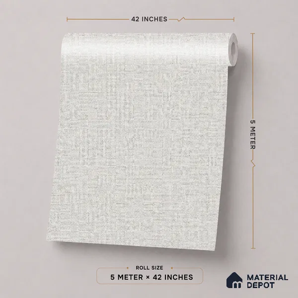 52520-3 | 5 Meter x 42 Inches Fabric Look Wallpaper - 57.41 Sq. Ft.