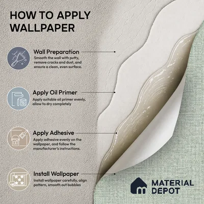 52520-4 | 5 Meter x 42 Inches Fabric Look Wallpaper - 57.41 Sq. Ft.