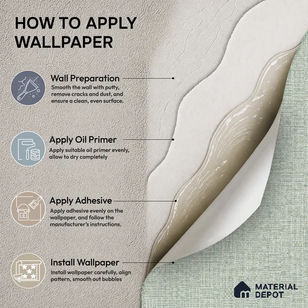 52520-4 | 5 Meter x 42 Inches Fabric Look Wallpaper - 57.41 Sq. Ft.