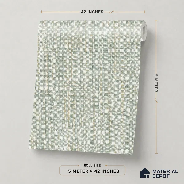52519-3 | 5 Meter x 42 Inches Fabric Look Wallpaper - 57.41 Sq. Ft.