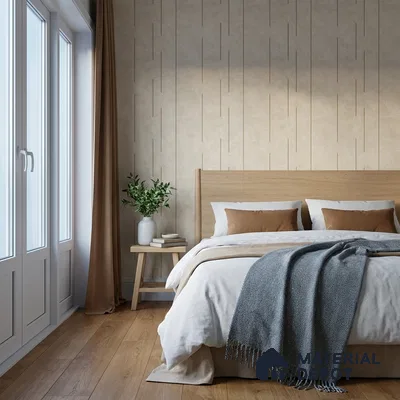 52518-2 | Warm Beige Vertical Line Plaster Patterned Wallpaper - 5 Meter x 42 Inches, 57.41 Sq. Ft.