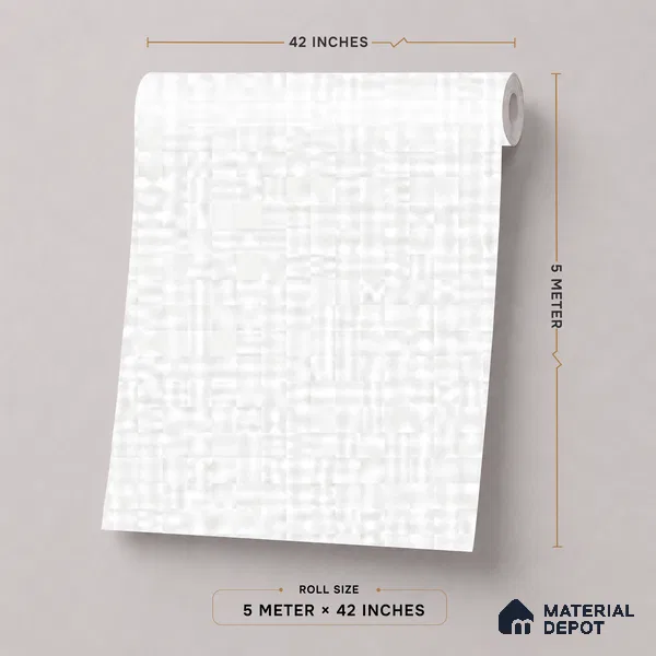 52515-1 | 5 Meter x 42 Inches Fabric Look Wallpaper - 57.41 Sq. Ft.