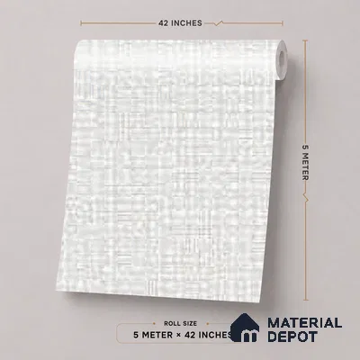 52515-2 | 5 Meter x 42 Inches Fabric Look Wallpaper - 57.41 Sq. Ft.