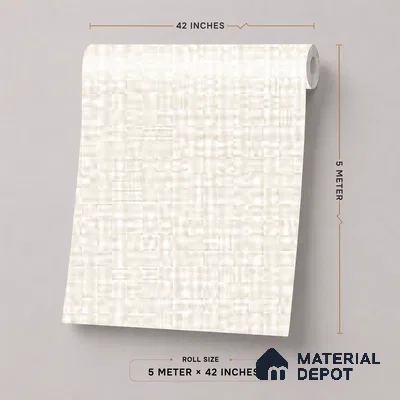 52515-3 | 5 Meter x 42 Inches Fabric Look Wallpaper - 57.41 Sq. Ft.