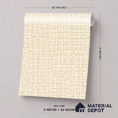 52515-4 | 5 Meter x 42 Inches Fabric Look Wallpaper - 57.41 Sq. Ft.