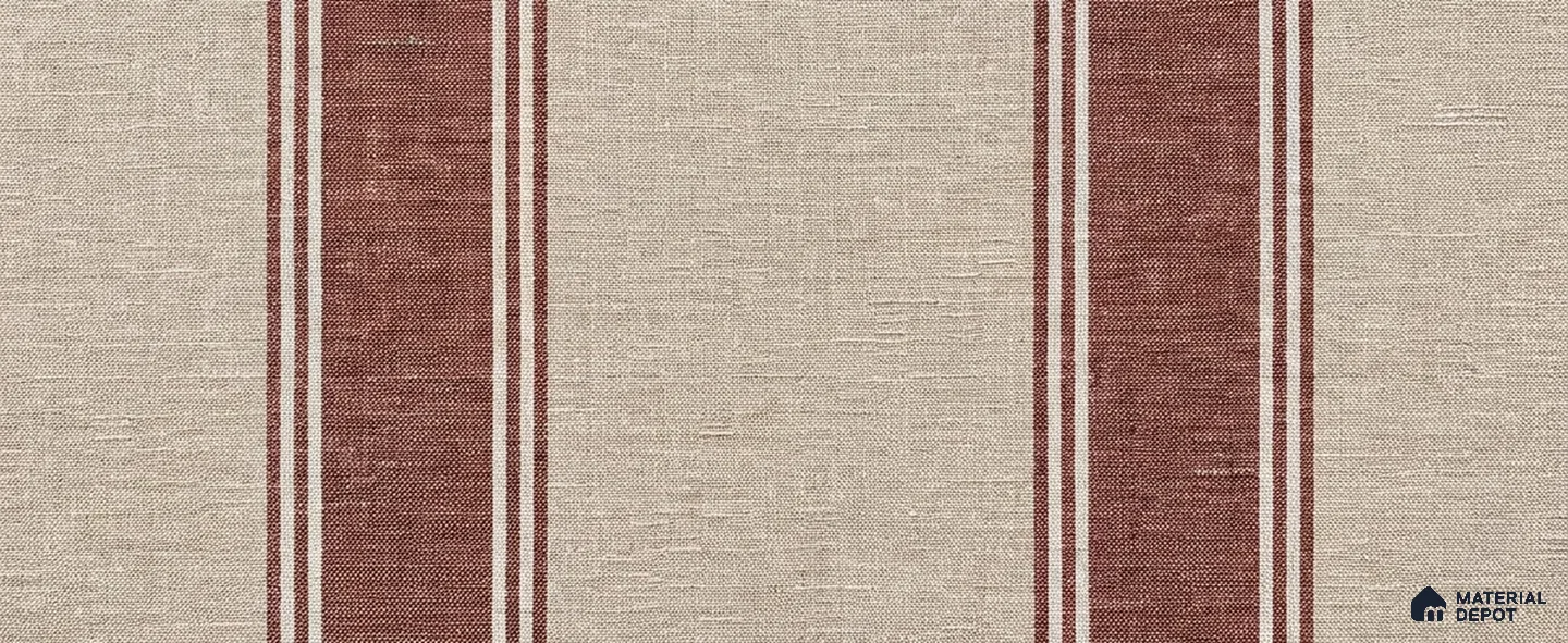 52514-5 | Maroon & Beige Vertical Stripe Patterned Wallpaper - 5 Meter x 42 Inches, 57.41 Sq. Ft.