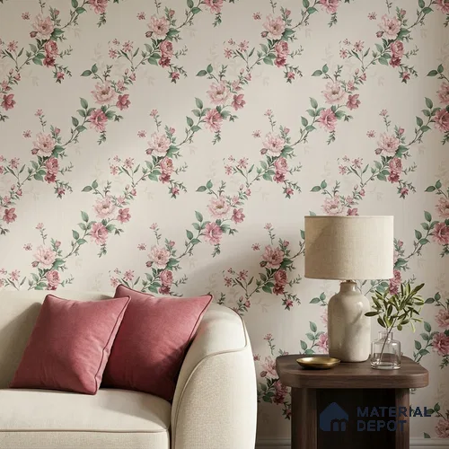 52513-1 | 5 Meter x 42 Inches Florals Look Wallpaper - 57.41 Sq. Ft.