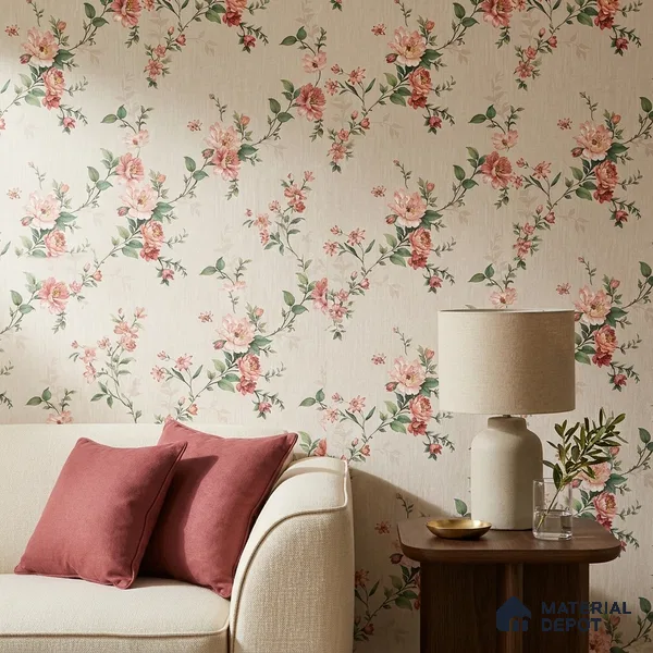 52513-2 | 5 Meter x 42 Inches Florals Look Wallpaper - 57.41 Sq. Ft.