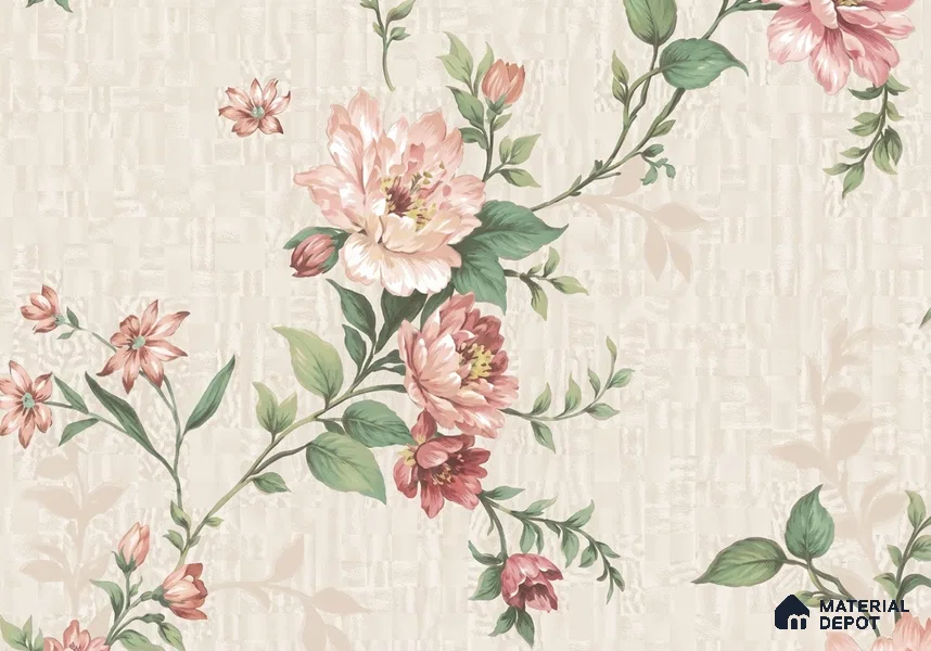 52513-2 | 5 Meter x 42 Inches Florals Look Wallpaper - 57.41 Sq. Ft.