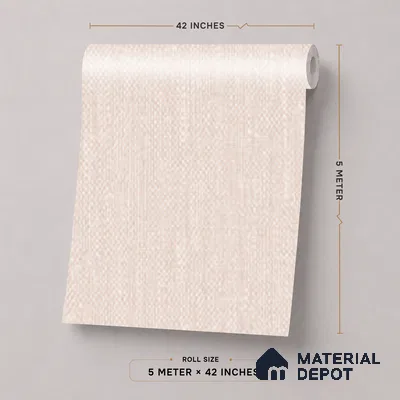 52512-3 | 5 Meter x 42 Inches Fabric Look Wallpaper - 57.41 Sq. Ft.