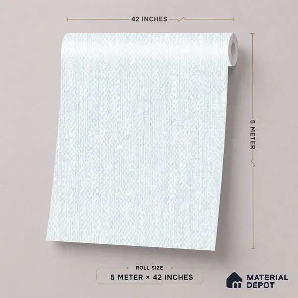 52512-4 | 5 Meter x 42 Inches Fabric Look Wallpaper - 57.41 Sq. Ft.