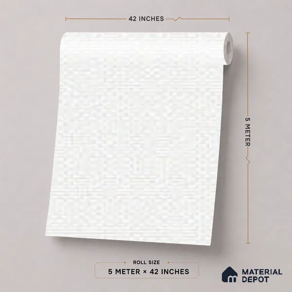 52511-1 | 5 Meter x 42 Inches Fabric Look Wallpaper - 57.41 Sq. Ft.