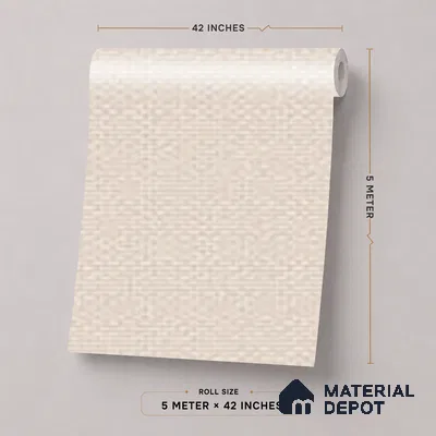 52511-2 | 5 Meter x 42 Inches Fabric Look Wallpaper - 57.41 Sq. Ft.