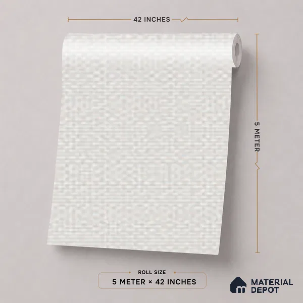 52511-3 | 5 Meter x 42 Inches Fabric Look Wallpaper - 57.41 Sq. Ft.