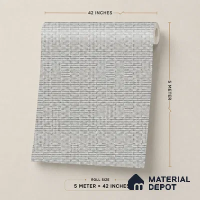 52511-4 | 5 Meter x 42 Inches Fabric Look Wallpaper - 57.41 Sq. Ft.