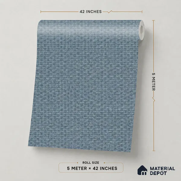 52511-5 | 5 Meter x 42 Inches Fabric Look Wallpaper - 57.41 Sq. Ft.