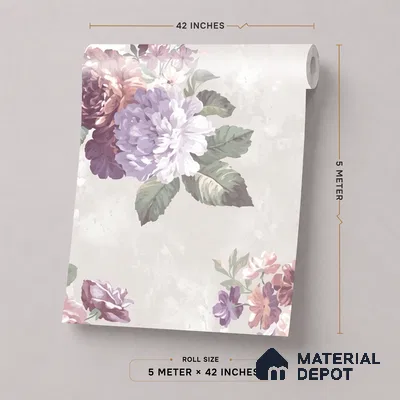 52510-1 | 5 Meter x 42 Inches Florals Look Wallpaper - 57.41 Sq. Ft.