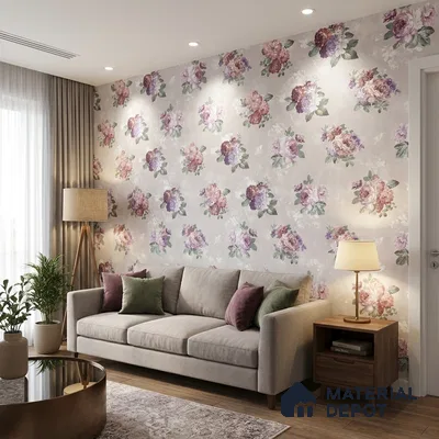 52510-1 | 5 Meter x 42 Inches Florals Look Wallpaper - 57.41 Sq. Ft.