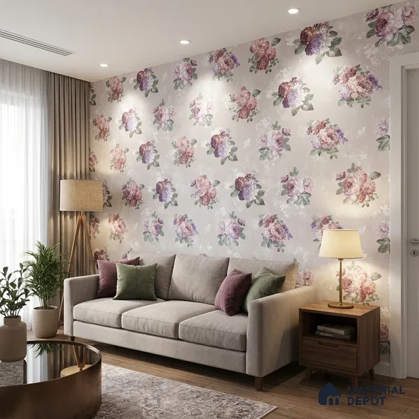 52510-1 | 5 Meter x 42 Inches Florals Look Wallpaper - 57.41 Sq. Ft.
