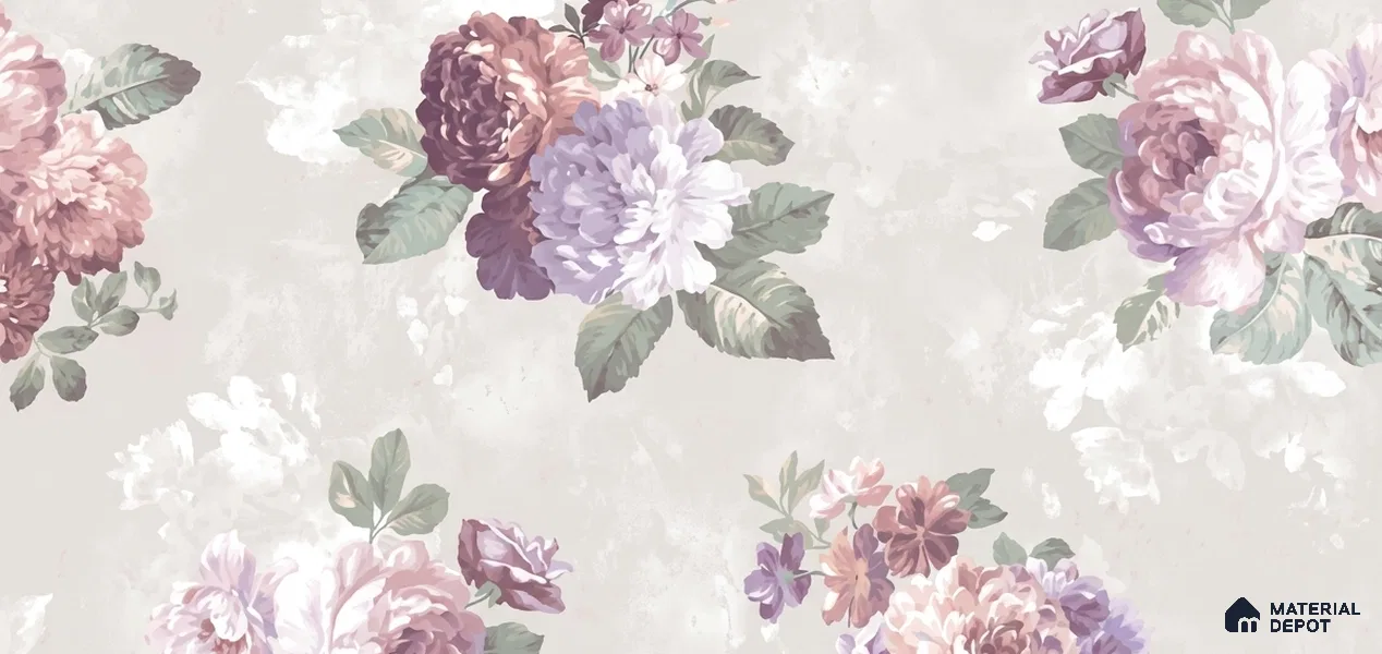 52510-1 | 5 Meter x 42 Inches Florals Look Wallpaper - 57.41 Sq. Ft.