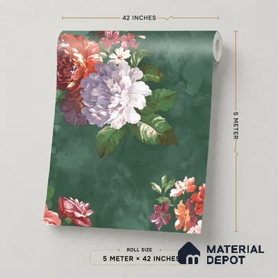 52510-2 | 5 Meter x 42 Inches Florals Look Wallpaper - 57.41 Sq. Ft.