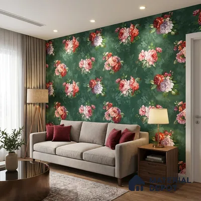 52510-2 | 5 Meter x 42 Inches Florals Look Wallpaper - 57.41 Sq. Ft.