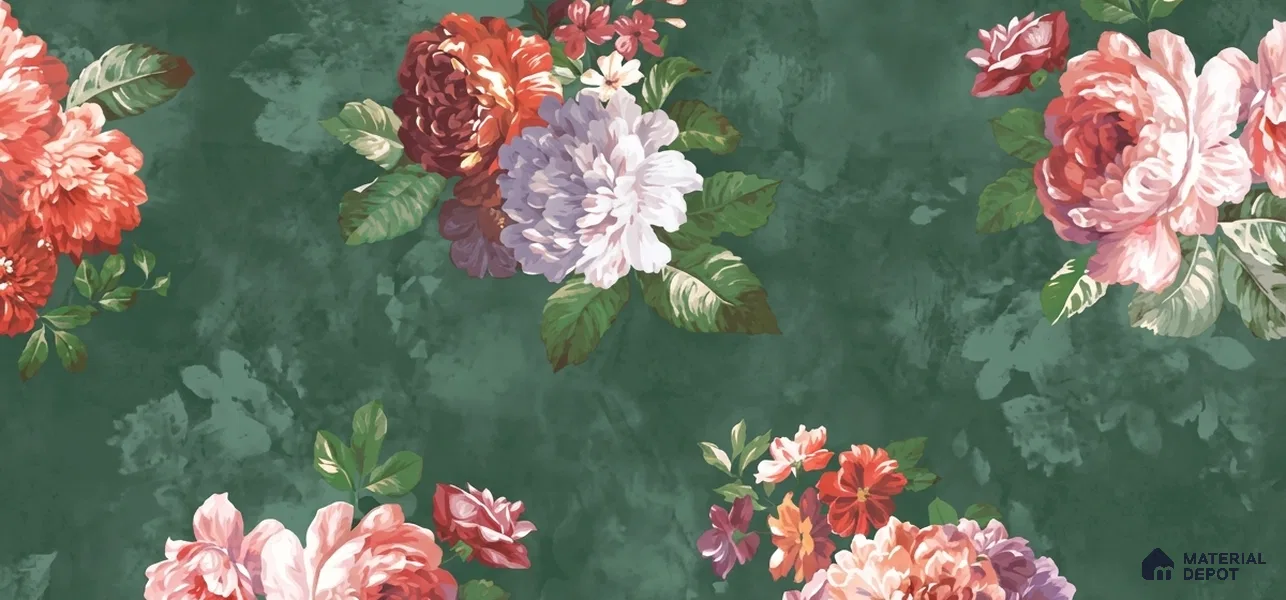 52510-2 | 5 Meter x 42 Inches Florals Look Wallpaper - 57.41 Sq. Ft.