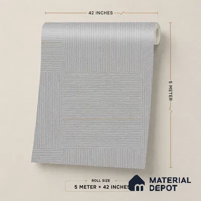 52509-3 | 5 Meter x 42 Inches Patterned Look Wallpaper - 57.41 Sq. Ft.