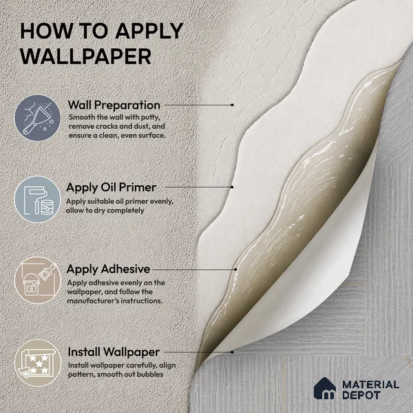 52509-3 | 5 Meter x 42 Inches Patterned Look Wallpaper - 57.41 Sq. Ft.