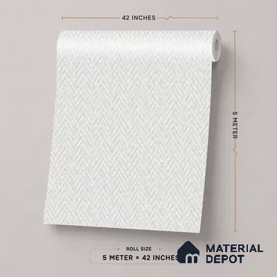 52508-1 | 5 Meter x 42 Inches Fabric Look Wallpaper - 57.41 Sq. Ft.
