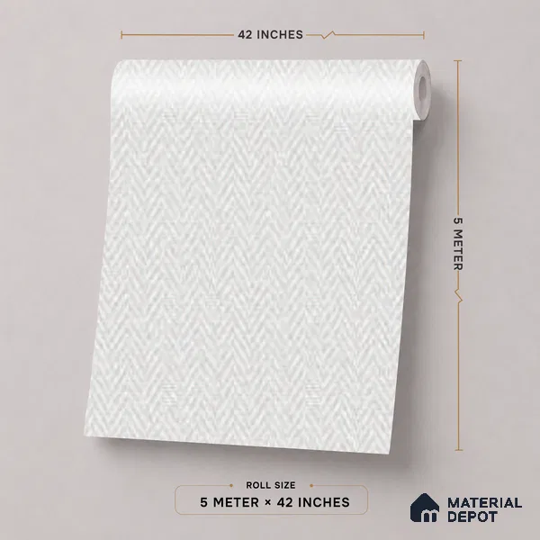52508-1 | 5 Meter x 42 Inches Fabric Look Wallpaper - 57.41 Sq. Ft.