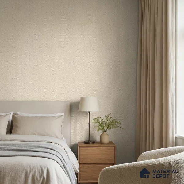 52508-2 | 5 Meter x 42 Inches Fabric Look Wallpaper - 57.41 Sq. Ft.