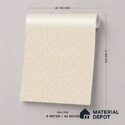 52508-2 | 5 Meter x 42 Inches Fabric Look Wallpaper - 57.41 Sq. Ft.